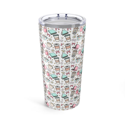 Cute Coffee Tumbler, Travel Mug for Hot Drinks, Fun Gift for Coffee Lovers, Stylish Insulated Cup, Drinkware for Home & Office