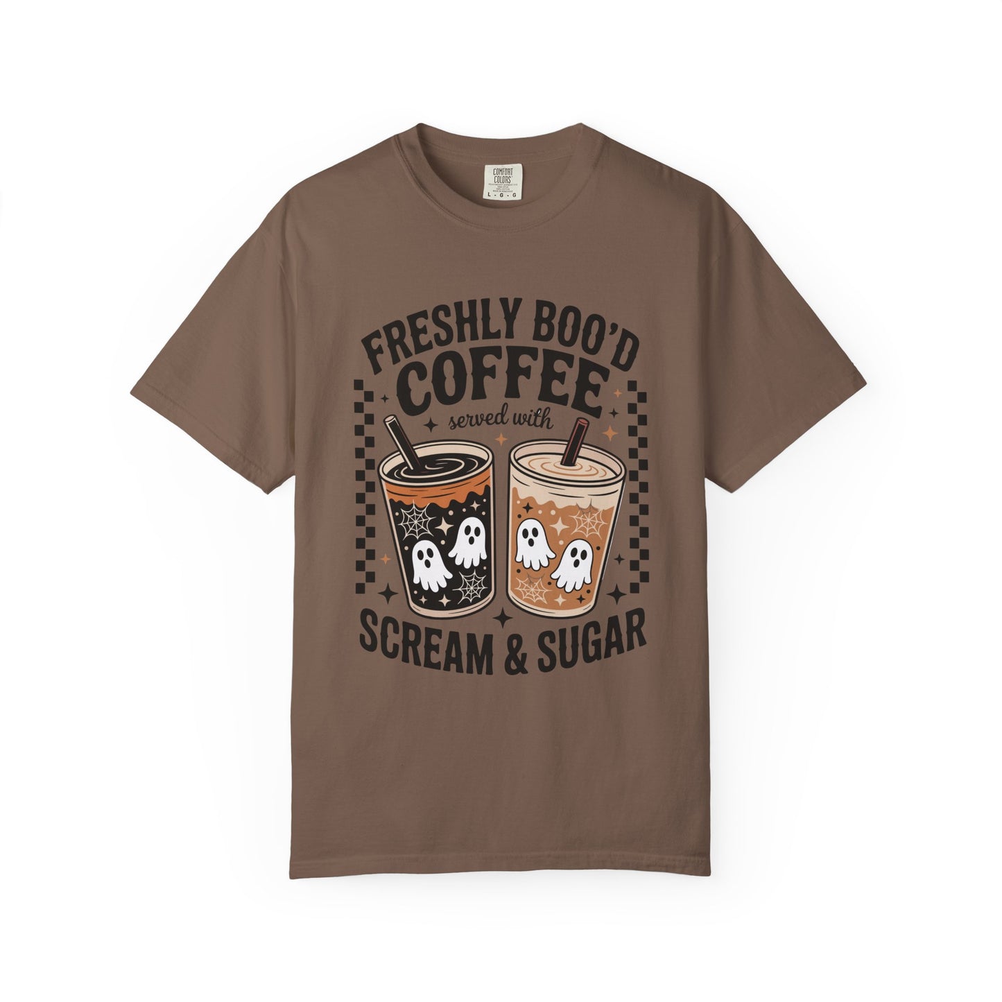 Coffee Themed Unisex T-Shirt - Freshly Boo'd Design for Halloween, Great for Fall, Gift for Coffee Lovers, Perfect for Casual Wear, [...]
