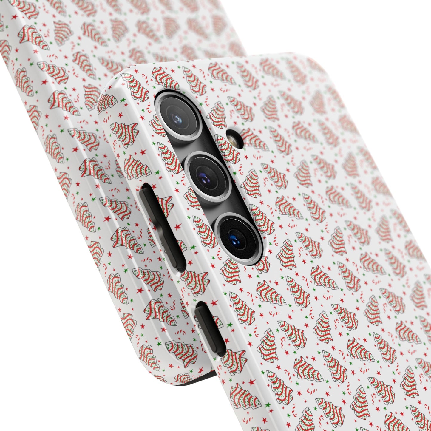 Christmas Tree Cake Tough Case – Classic White Holiday Cover for iPhone & Samsung