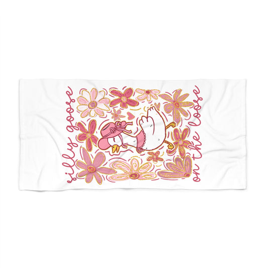 Whimsical Goose Beach Towel - Perfect for Summer Fun and Relaxation
