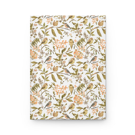 Floral Songbird Hardcover Journal