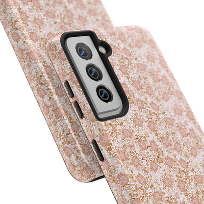 Tough Phone Case - Boho Turtle Design 🐢