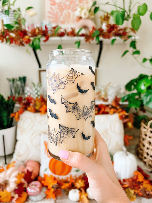 20 ounce Bats Iced Coffee Beer Can Glass