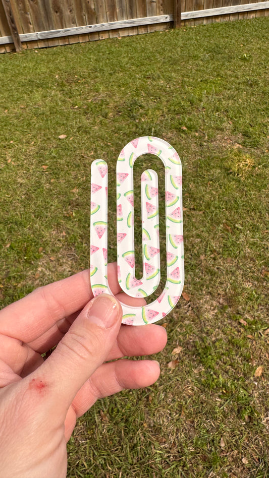 FLASH SALE!!! Watermelon Jumbo Paperclip