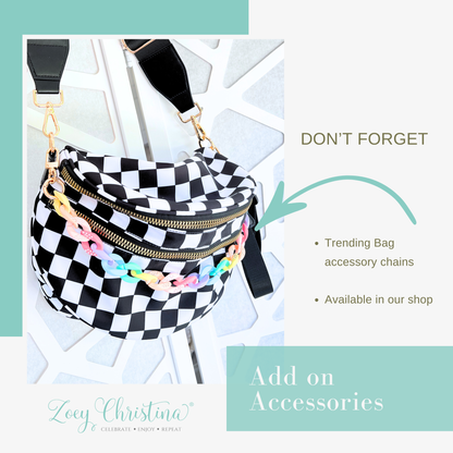 Zipper Bag – 3 Colors, Removable Strap, Stylish